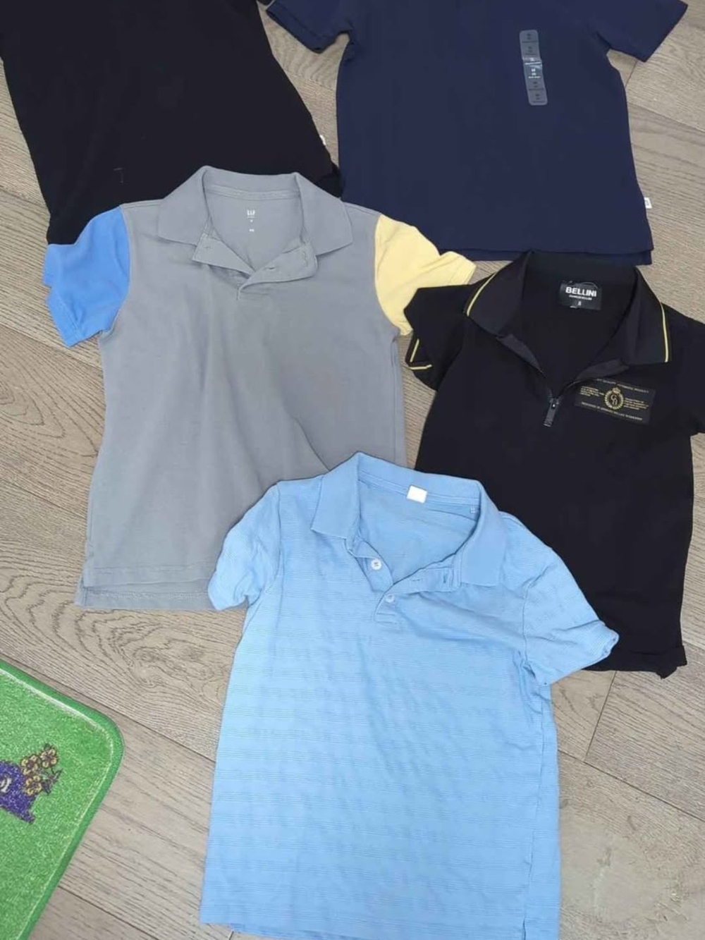 Lot of 5 Boys Short Sleeve Polo Shirts - Size M (8) - Brand Names-like New & New